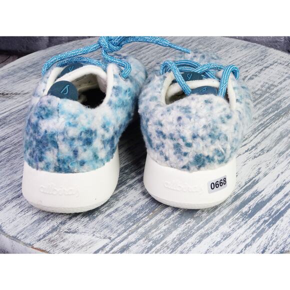 Allbirds Wool Runner Fluffs Teal Women 6 Used In Very Good Condition - Picture 12 of 12